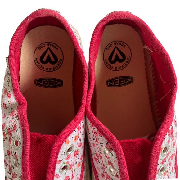 KEEN Slip-On Flower Print Sneaker 5 Vegan Comfy - Picture 5 of 11